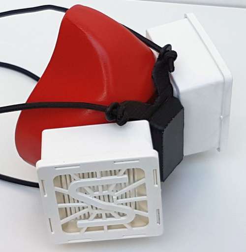3D printed half mask prototype