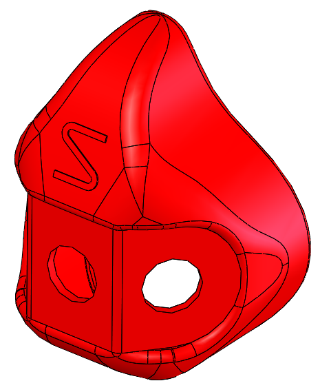 3D model of soft facepiece