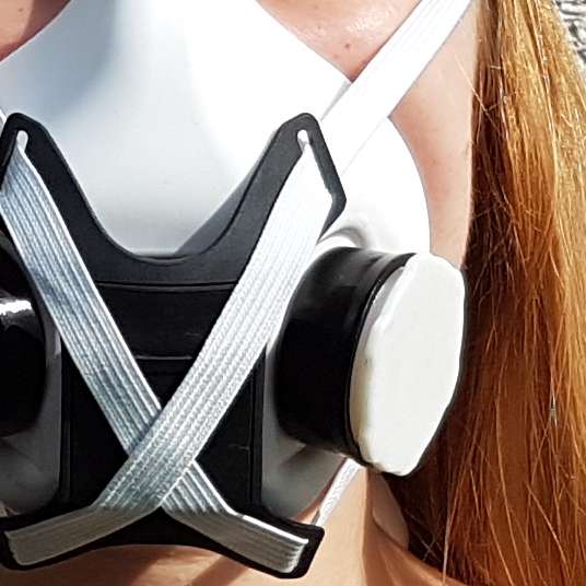 Detail of half mask